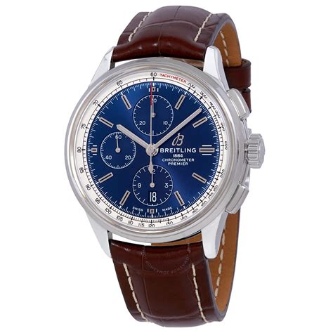 Breitling Premier Chronograph Automatic Chronometer Blue Dial 